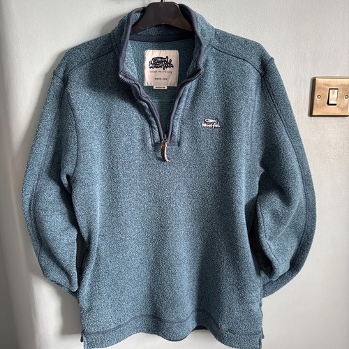 Weird fish mens zip fleece - fish,