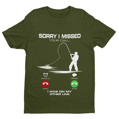 Funny fishing shirt sorry - fishing, i