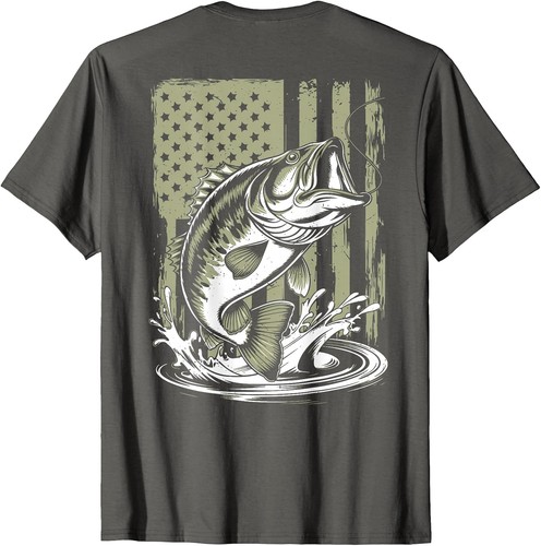 American flag bass fishing - flag,