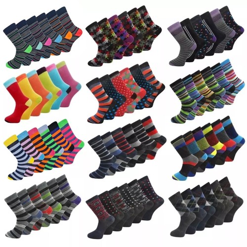 Mens coloured design socks - coloured,