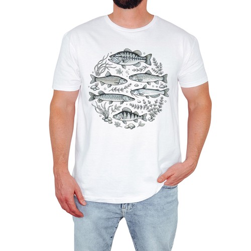 Freshwater fish mens - freshwater, t-shirt