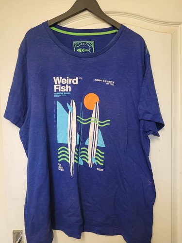 3xl weird fish blue tshirt - 3xl,