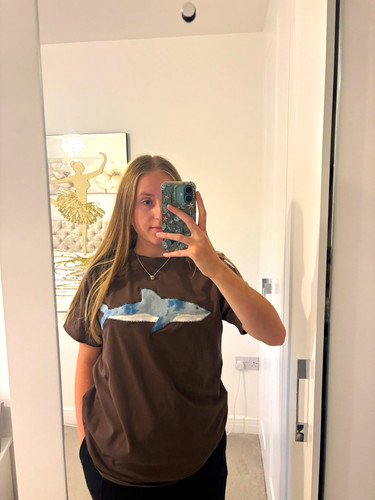 Brown unisex handmade shark
