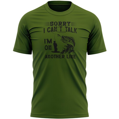 Mens fishing shirt sorry - mens, t