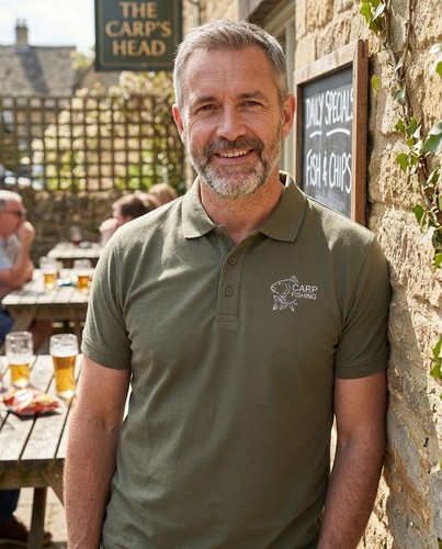 Carp fishing polo shirt - carp,