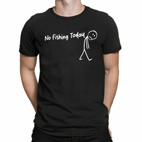 Fishing today mens shirt - no,