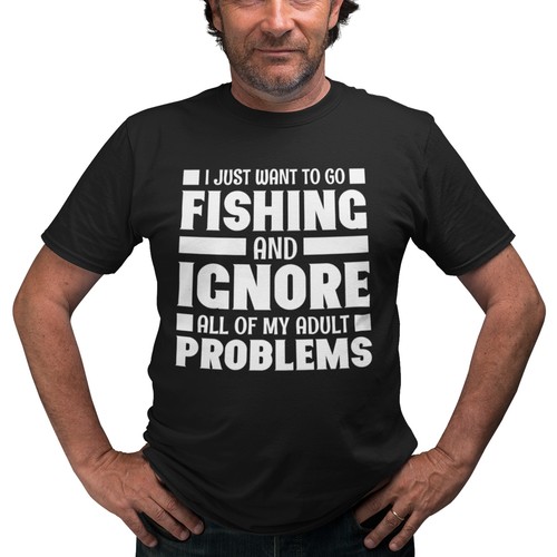 Mens lucky fishing - t, i