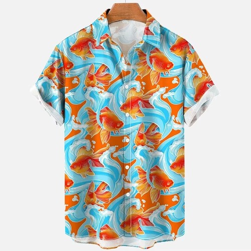 Mens button down ocean - button,