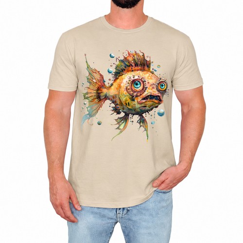 Weird fish mens - fish, funny