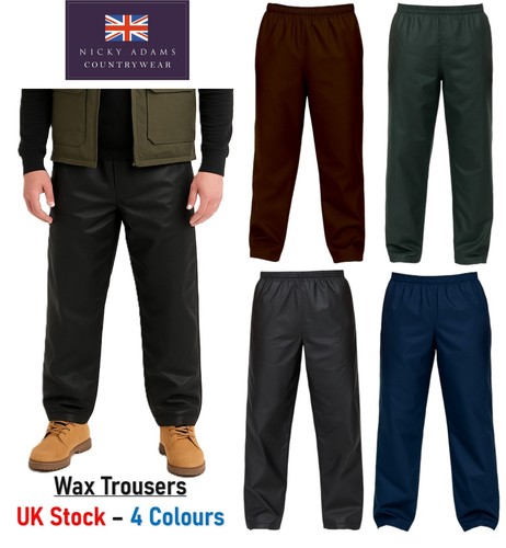 Mens wax trousers - mens,