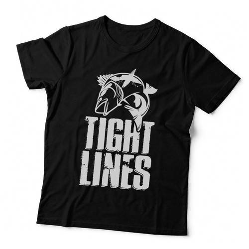 Tight lines fishing shirt - fishing, t-shirt