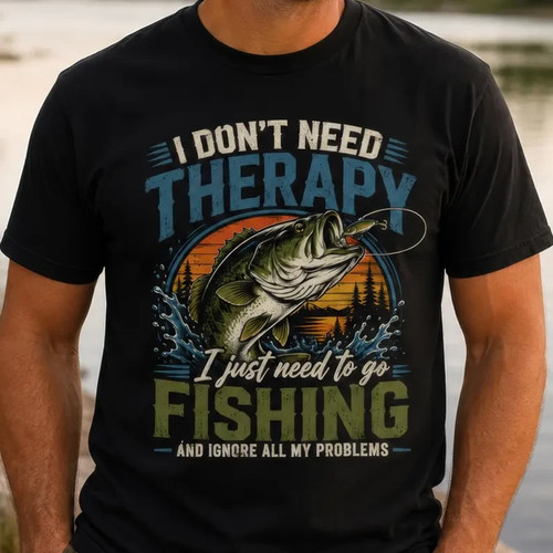 Funny fishing shirt - funny, i