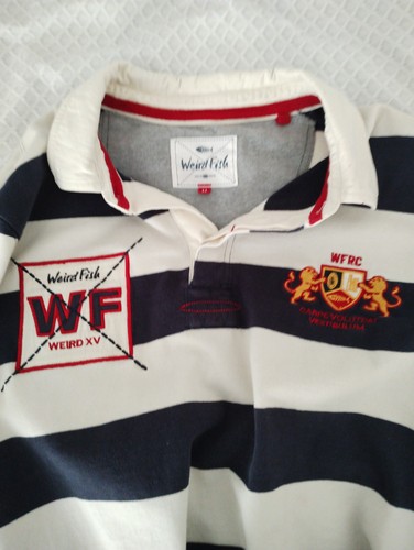 Mens weird fish rugby - mens, shirt