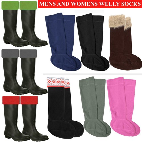 Mens womens welly - womens, socks