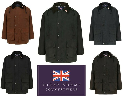 Mens wax coat jacket - coat, waxed