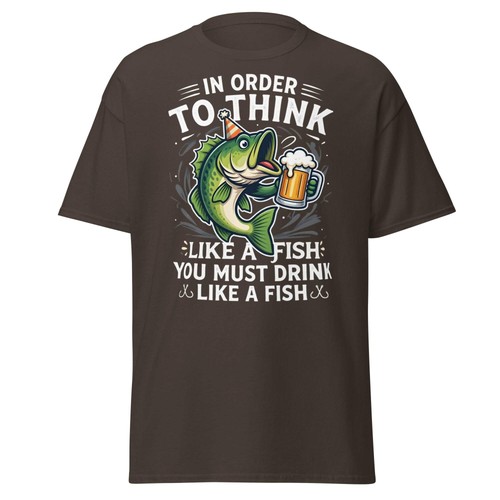 Funny drink like fish - drink,