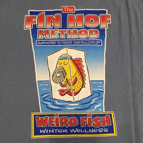 Weird fish shirt - weird, blue